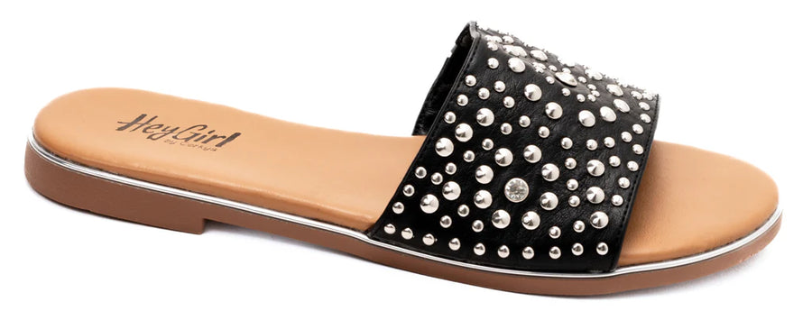 Hey Girl by Corkys Footwear - Bail Money Bling Studded Sandals