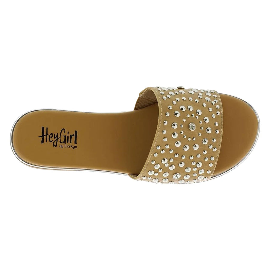 Hey Girl by Corkys Footwear - Bail Money Bling Studded Sandals