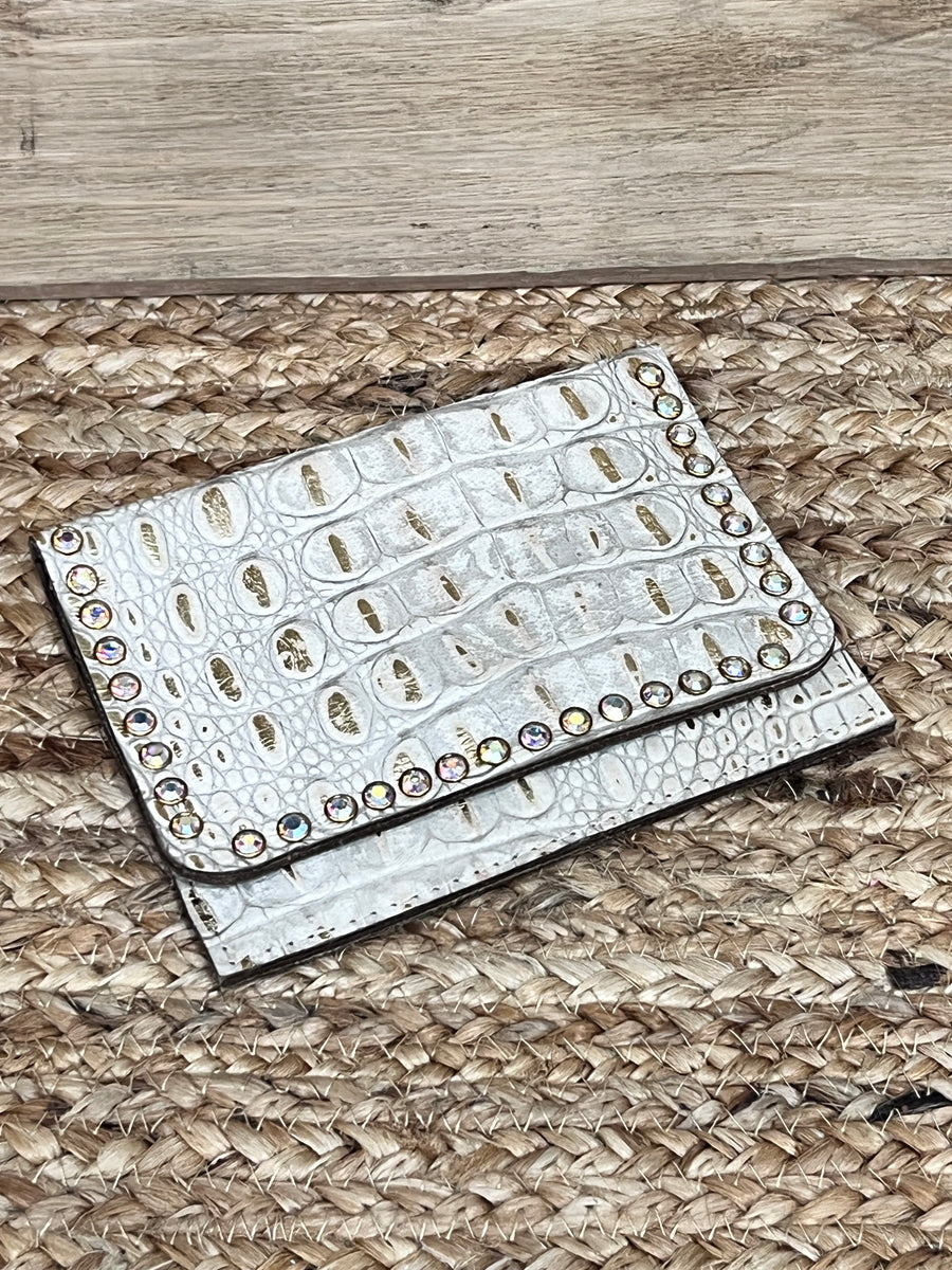 Keep It Gypsy RowdyRanch Flora Clutch Wallet with Crystal Rivets