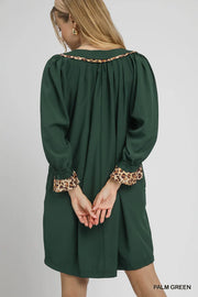 Juniper Long Bubble Sleeve Tunic Mini Dress