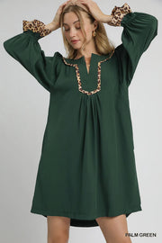 Juniper Long Bubble Sleeve Tunic Mini Dress