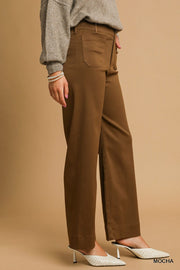 Tawny Stretch Straight-Wide Fit Trouser Pants