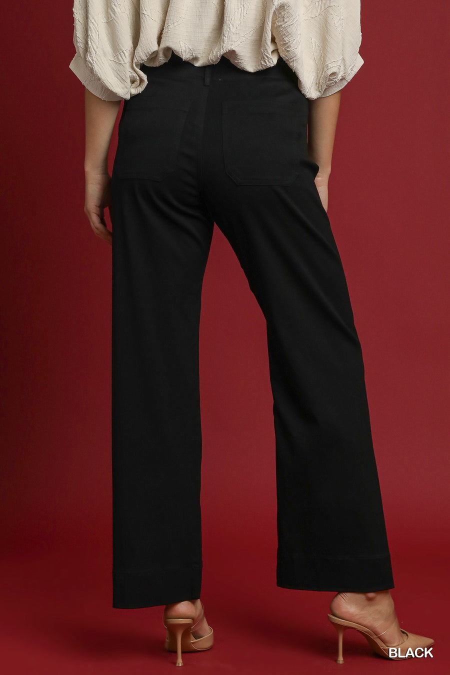 Tawny Stretch Straight-Wide Fit Trouser Pants