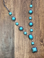 Nayeli Southwestern Turquoise Multi Stone Necklace