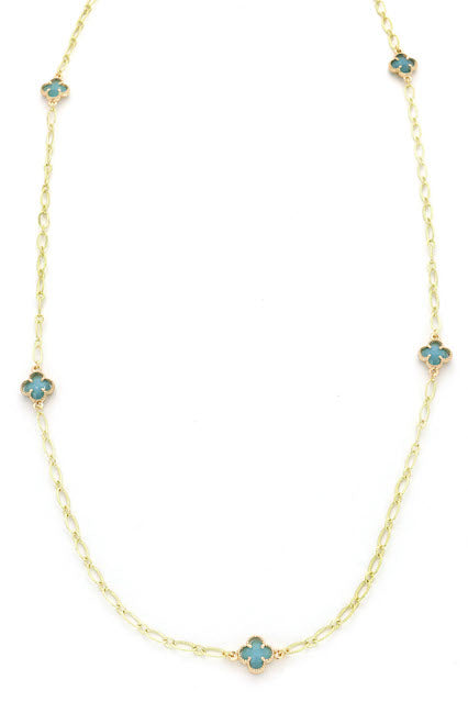 Meghan Browne Cody Aqua Necklace