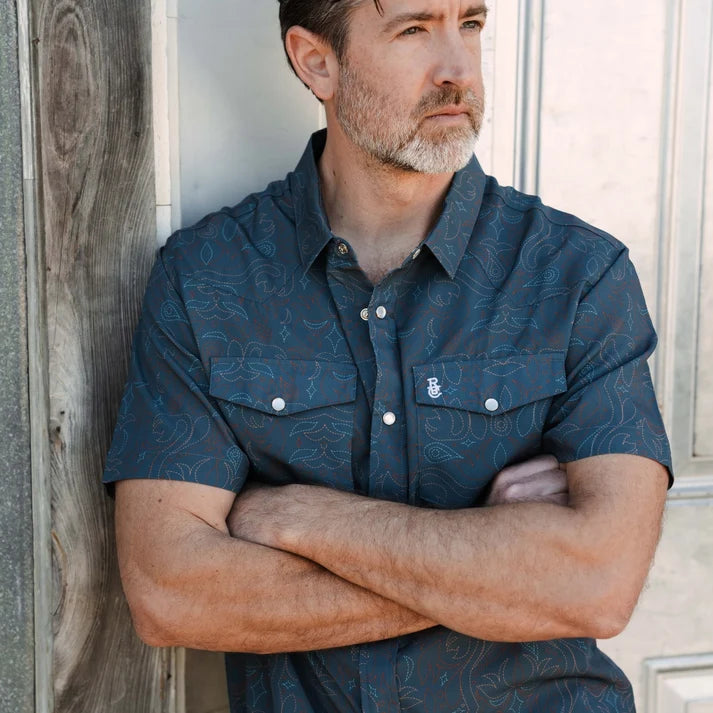 Cowboy Threads Pearl Snap Short Sleeve Shirt by Raised By Coyotes