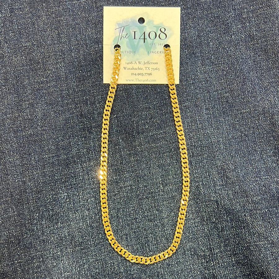 Este Cuban 18kGP Chain Necklace