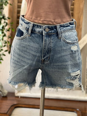 Mica "Superb" Boyfriend Midi Denim Shorts