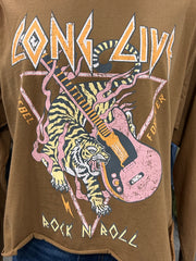 Long Live Rock-N-Roll Tiger Long Sleeve Tee