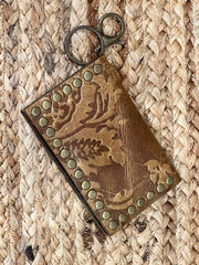 Keep It Gypsy RowdyRanch Becca Key Ring Card Case Wallet with Rivets