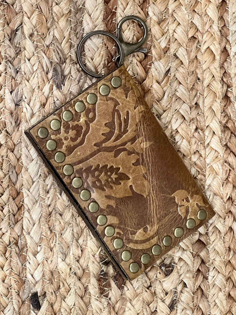 Keep It Gypsy RowdyRanch Becca Key Ring Card Case Wallet with Rivets