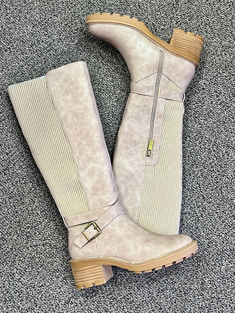 Hey Girl by Corkys "High There" Tall Taupe Boots