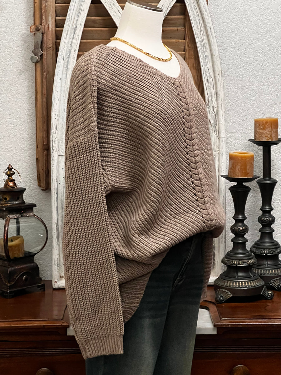 Gilmore Laced Front Sweater