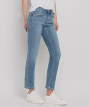 Wanted Mid Rise Slim Straight Ankle Crop Jeans