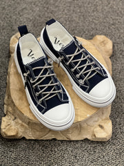 Aman Sparkle Lace Up Canvas Sneaker