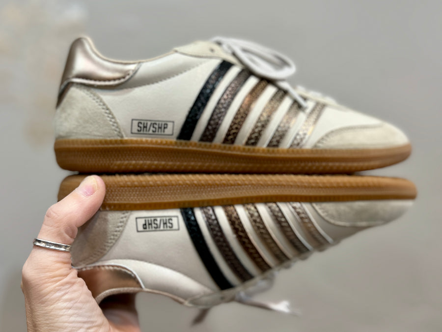 Stevie - Metallics - Casual Sneaker by Shu Shop