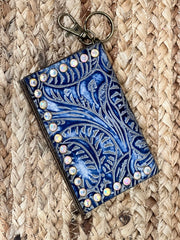 Keep It Gypsy RowdyRanch Becca Key Ring Card Case Wallet with Rivets