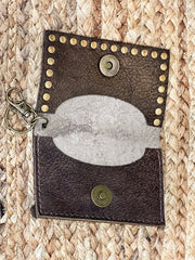 Keep It Gypsy RowdyRanch Becca Key Ring Card Case Wallet with Rivets