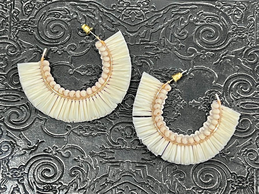 Raffia Fashion Earrings