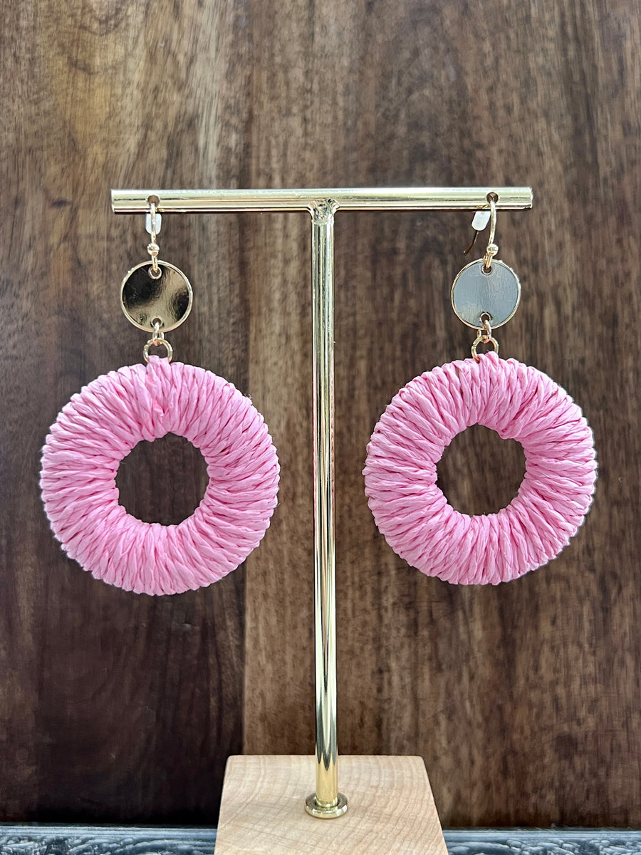 Raffia Fashion Earrings