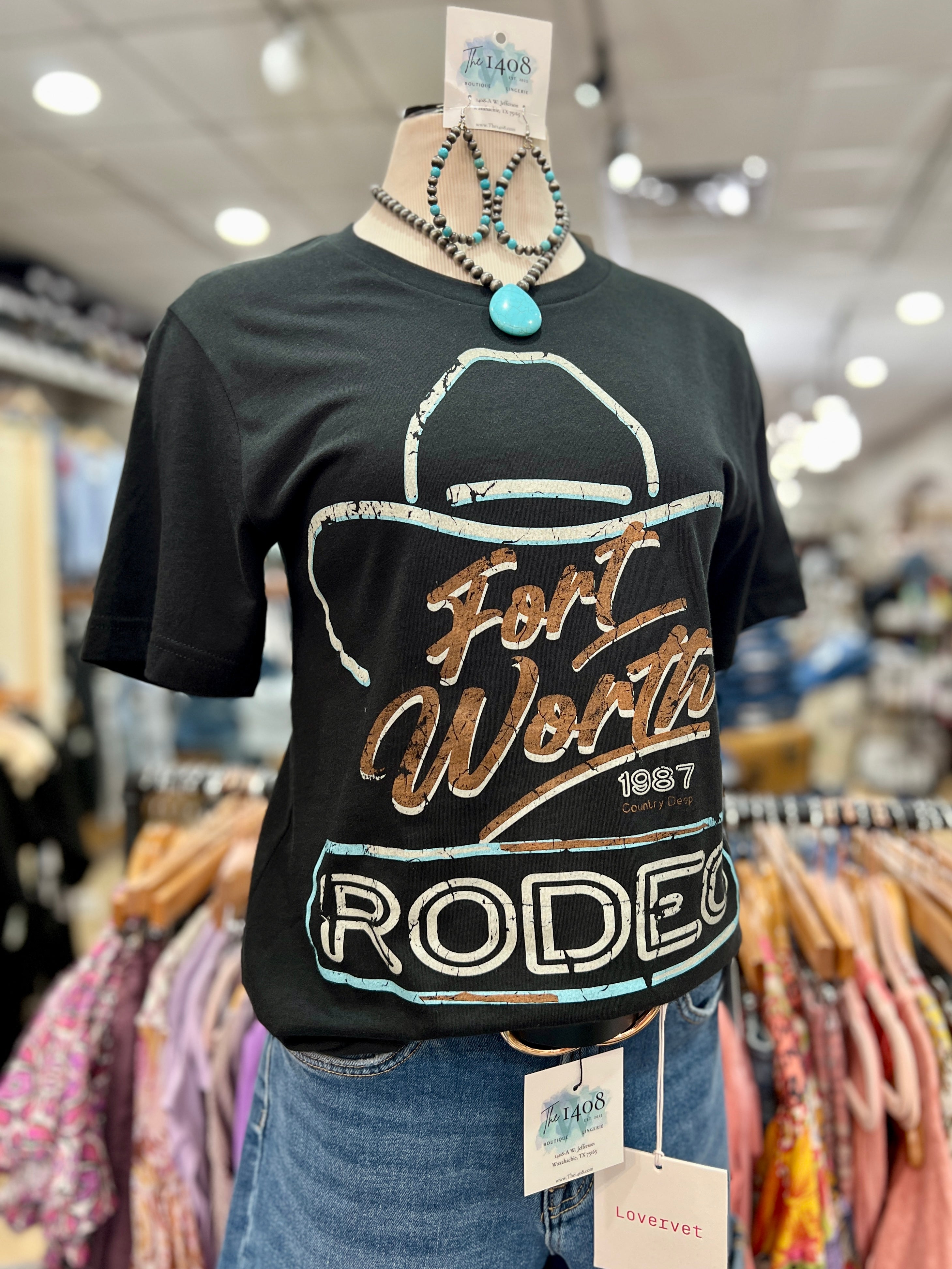 Fort Worth Rodeo 1987 Vintage Graphic Tee
