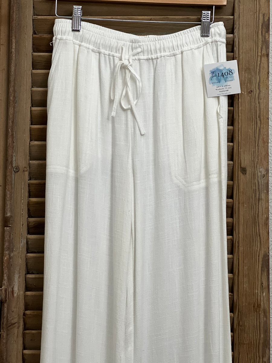 Marisol Wide Leg Linen Pant