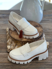 Robin Chunky Heel Loafer with Lug Sole Shoes
