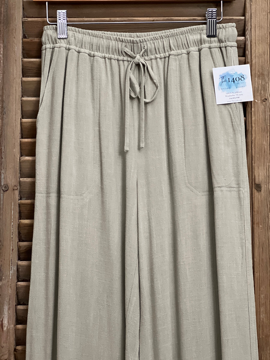 Marisol Wide Leg Linen Pant