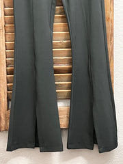 Isabella Front Slit Flare Pant