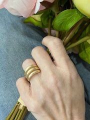 Meghan Browne Max Matte Gold Ring