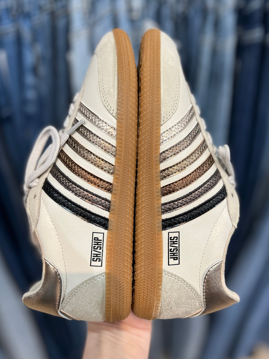 Stevie - Metallics - Casual Sneaker by Shu Shop