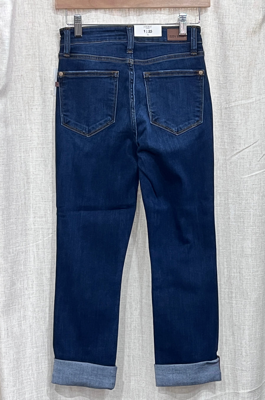 Judy Mid Rise Vintage Slim Cuffed Capri Jeans