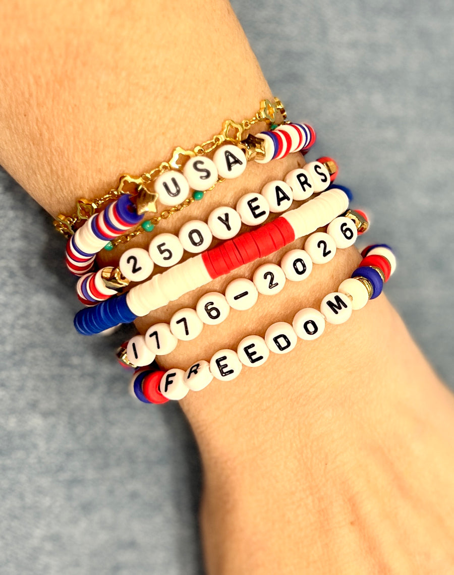 USA 250th Anniversary Stretch Bracelets