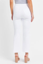 White Lightening High Rise Pull On Crop Flare Jeans