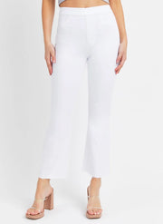 White Lightening High Rise Pull On Crop Flare Jeans