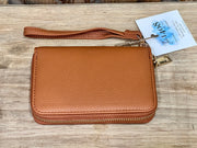 Zip Closure Wallet Wristlet