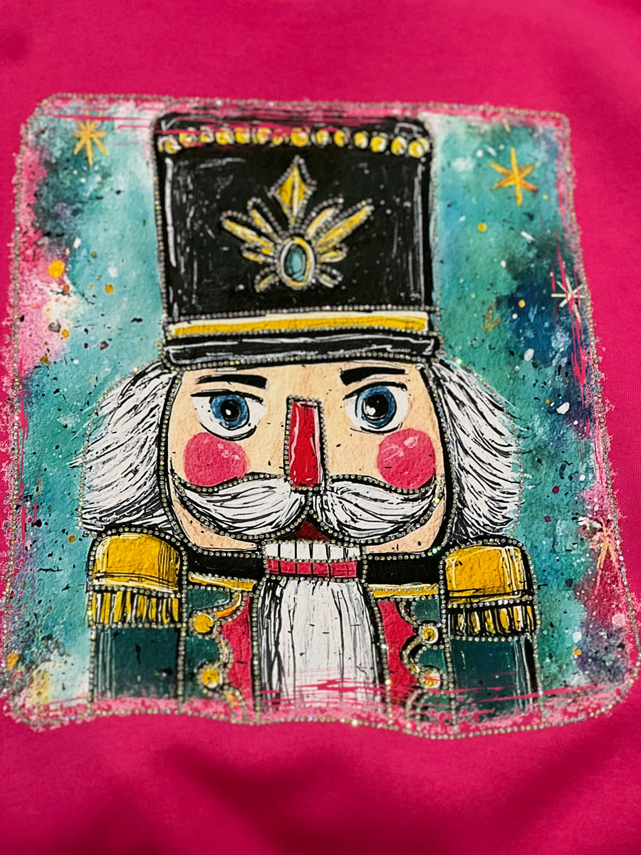 Mr. Nutcracker Bejeweled Graphic Sweatshirt