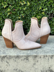 Hey Girl by Corkys "Smoke Show" Cream Crackle Short Western Style Bootie