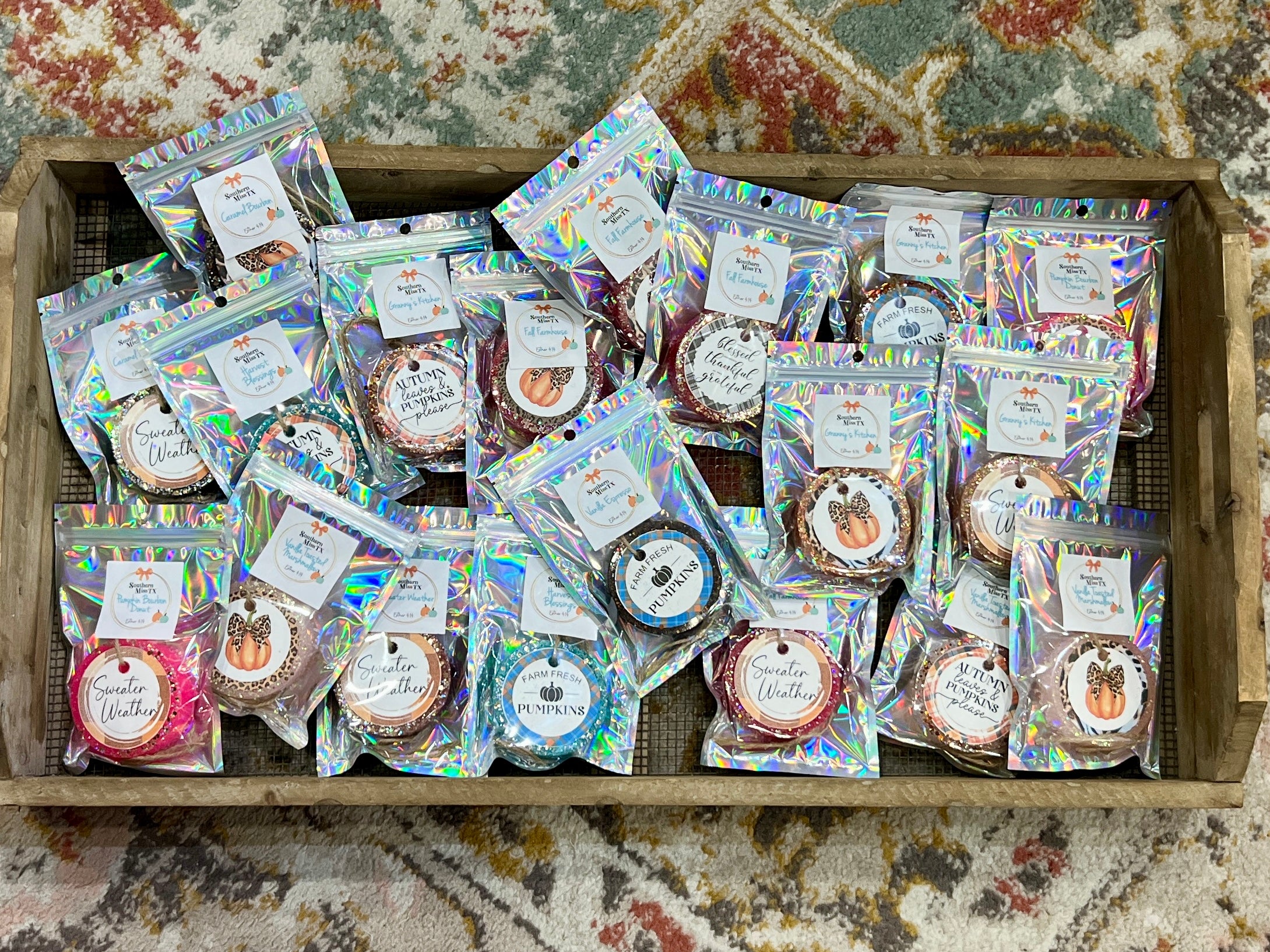 Our Fabulous FALL Glitter Hanging Freshies