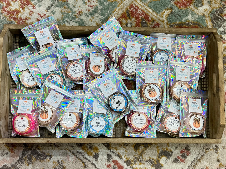 Our Fabulous FALL Glitter Hanging Freshies