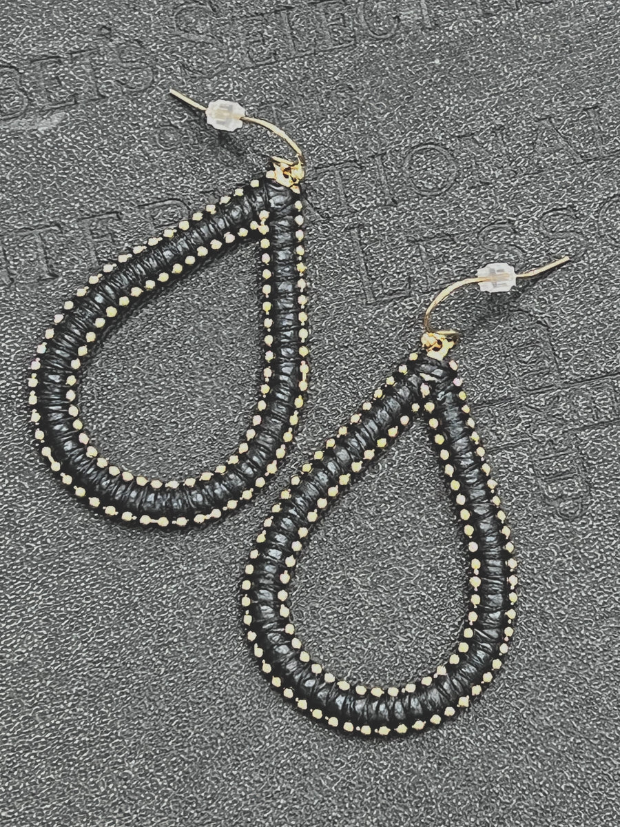 Braided Teardrop Earrings