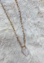 True Love Crystal & Gold Necklace