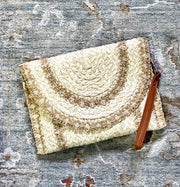 Raffia Straw Clutch Bag