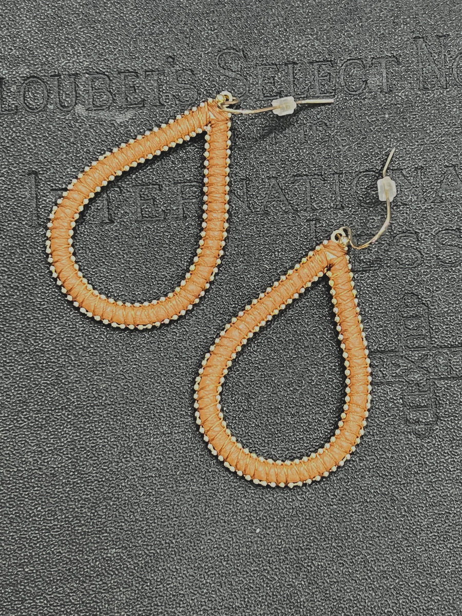 Braided Teardrop Earrings