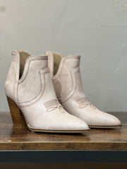 Hey Girl by Corkys "Smoke Show" Cream Crackle Short Western Style Bootie