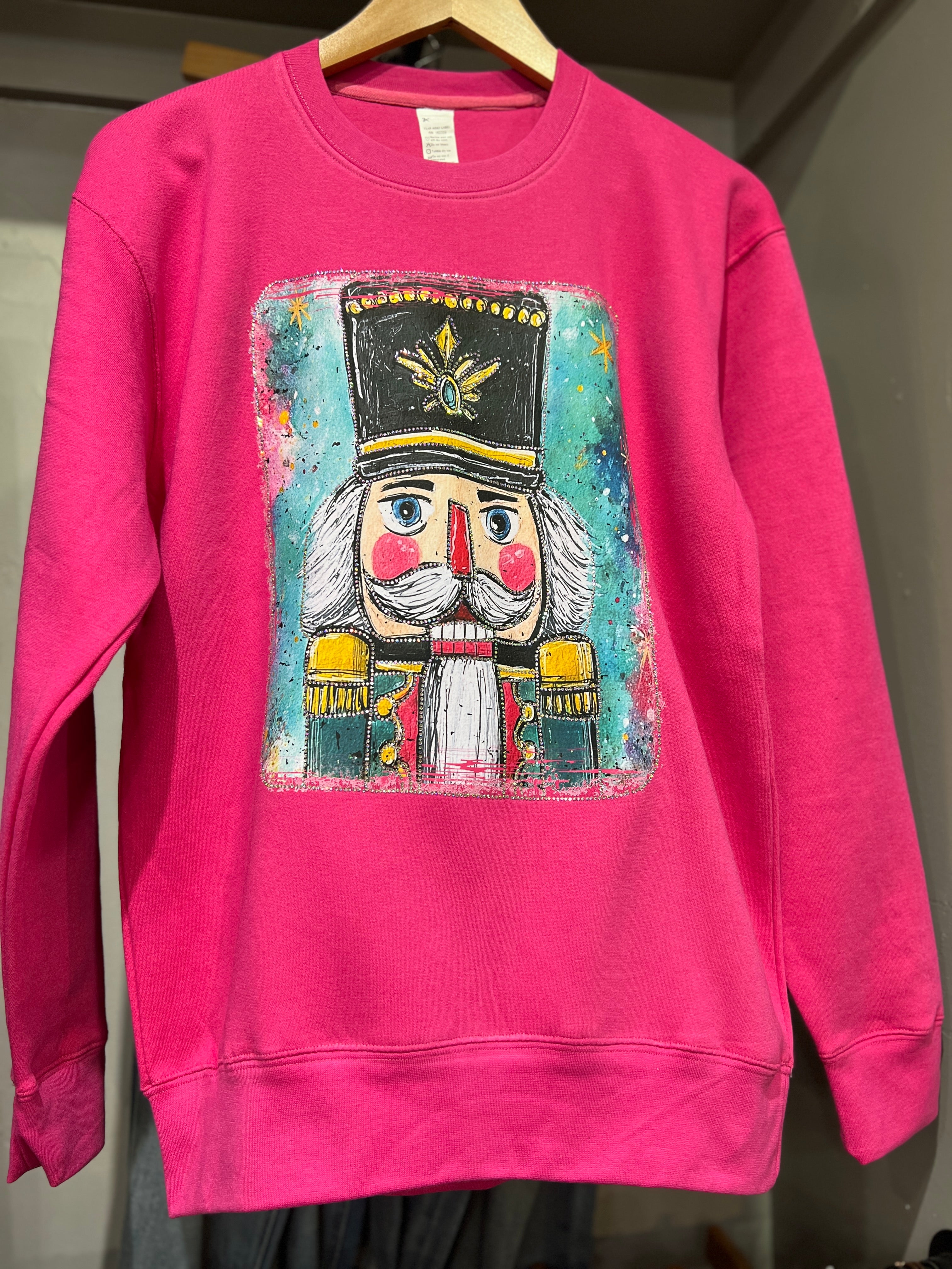Mr. Nutcracker Bejeweled Graphic Sweatshirt