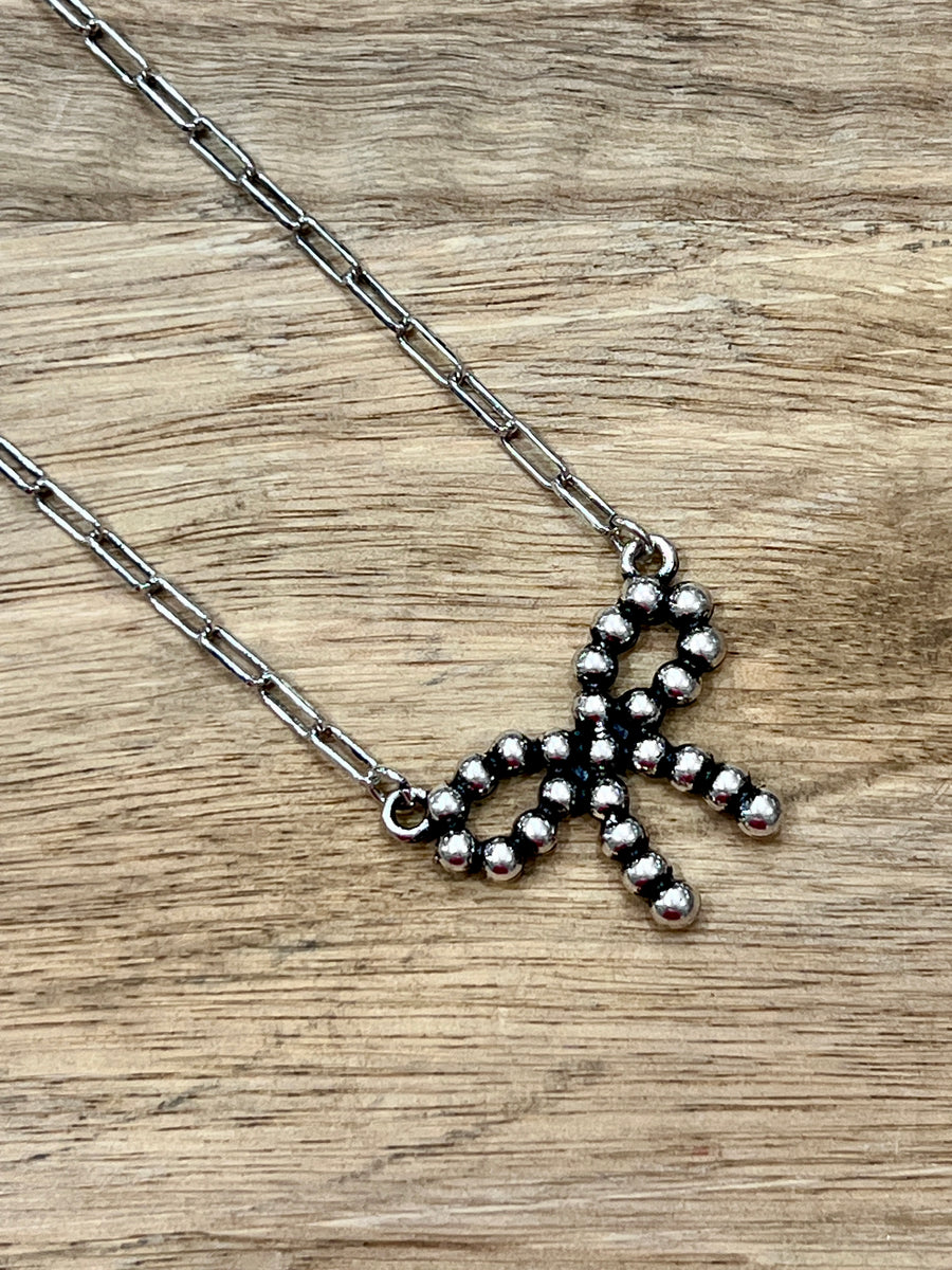 Navajo Bow Silver Necklace
