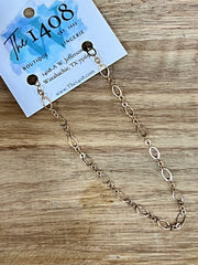 Chain-Link Water-Resistant Gold Anklet