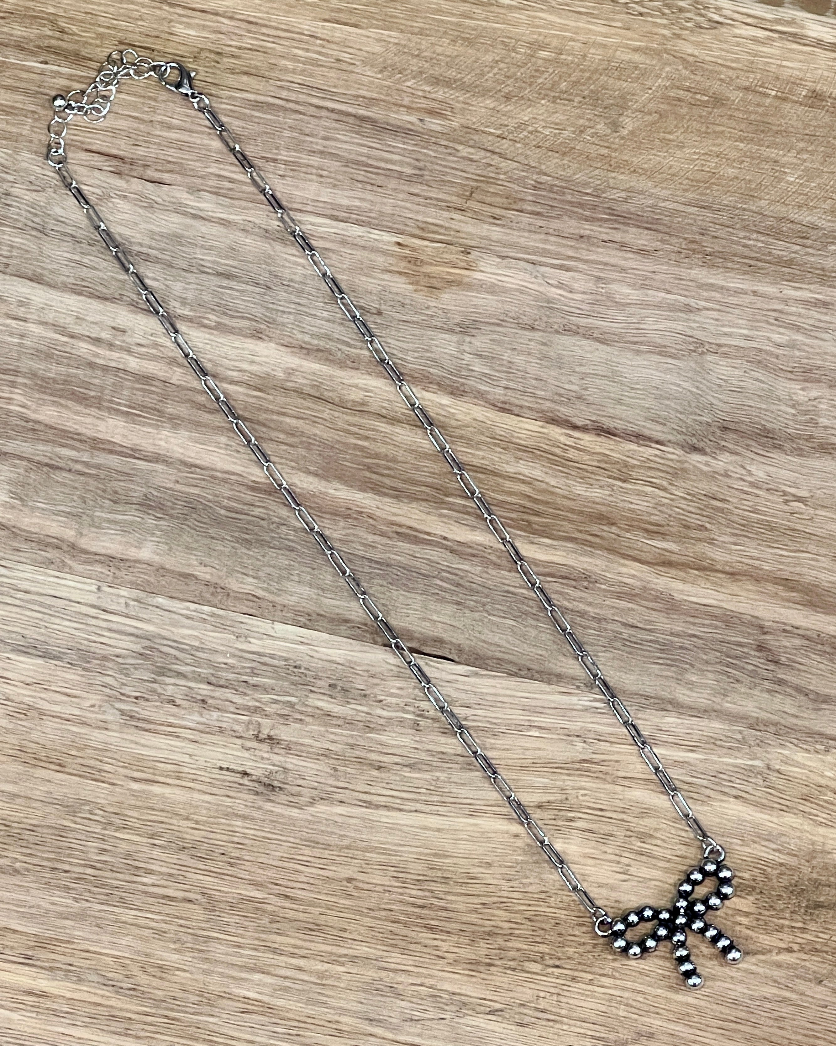 Navajo Bow Silver Necklace