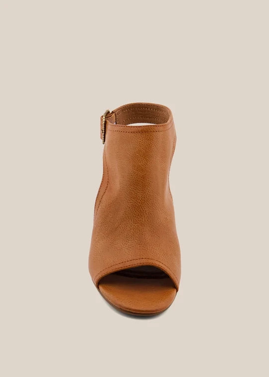 Ghita Camel Heeled Sandal by Shu Shop